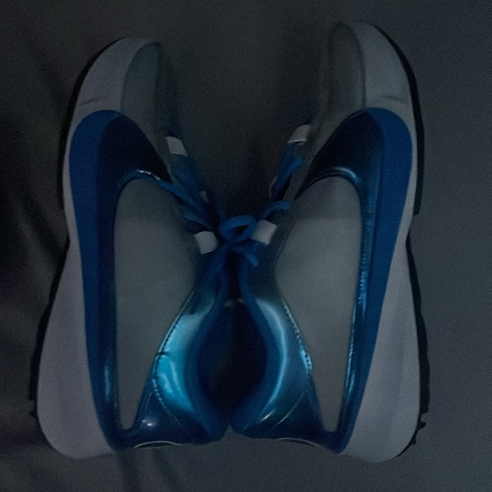 Nike  Blue and Silver Sneakers - Picture 8 of 9